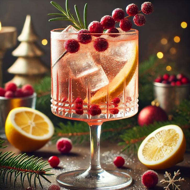 coctel de navidad con vino knock knock